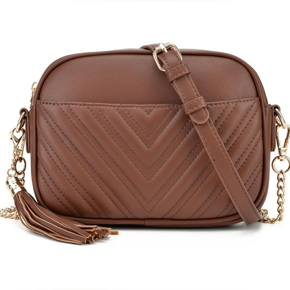 Lola Mae Quilted Crossbody Bag, Trendy Design Shoulder Purse